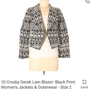 Derek Lam cut out back blazer
